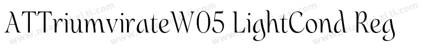 ATTriumvirateW05 LightCond Regular字体转换